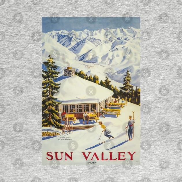 Sun Valley, Ski Poster by BokeeLee